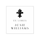 Fleur de lys Symbool Franse Bloem Rubberstempel (Afrduk)