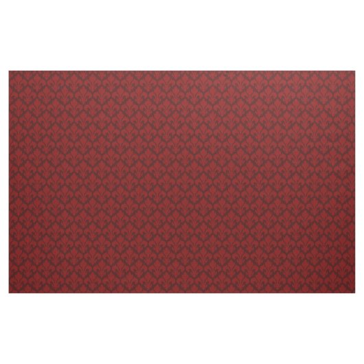 Fleur-de-lys Tiled Pattern Red Stof (Yard (91,4 cm))