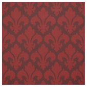 Fleur-de-lys Tiled Pattern Red Stof (Swatch)
