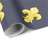 Fleur de Lys — Verpakkingspapier Cadeaupapier (Rol Hoek)