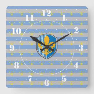 fleur de lys vierkante klok
