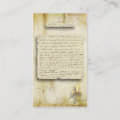 Fleur-de-Lys Visitekaartje (Achterkant)