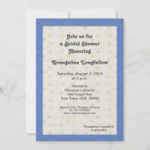 Fleur de Lys Wedding Cake Bridal Shower Kaart (Achterkant)