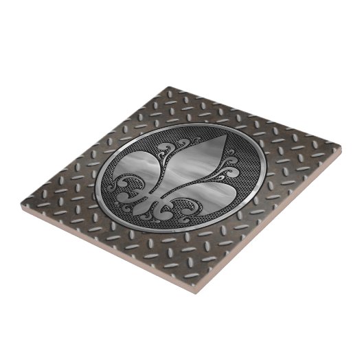 Fleur de Metallic Tegeltje (Zijkant)