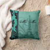 Fleur de Paris | blauwgroen Mr. en mevrouw Kussen (Deken)