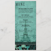 Fleur de Paris Eiffel Tower Dinner Menu | blauwgro (Voorkant)