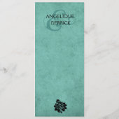 Fleur de Paris Eiffel Tower Dinner Menu | blauwgro (Achterkant)