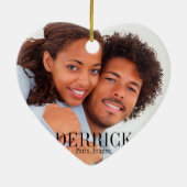 Fleur de Paris Eiffel Tower Wedzand Keramisch Ornament (Achterkant)