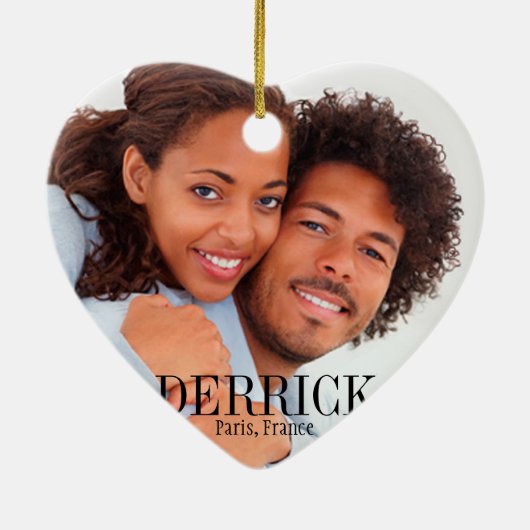 Fleur de Paris Eiffel Tower Wedzand Keramisch Ornament (Achterkant)