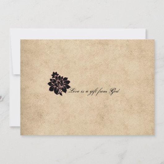 Fleur de Paris Eiffel Tower | zand Kaart (Achterkant)