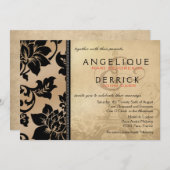 Fleur de Paris Eiffel Tower | zand Kaart (Voorkant / Achterkant)