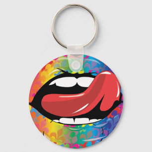 Fleur de Rainbow Licking Lips Sleutelhanger