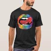 Fleur de Rainbow Licking Lips T-shirt (Voorkant)