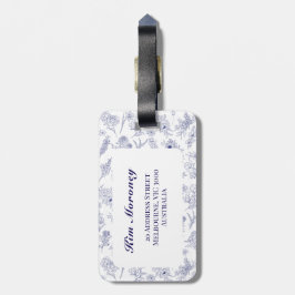 Fleur de Saison Blauwe en Witte Bagage Label