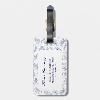 Fleur de Saison Blauwe en Witte Bagage Label