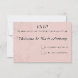 Fleur de Satijn RSVP Kaartje