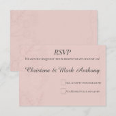 Fleur de Satijn RSVP Kaartje (Voorkant / Achterkant)