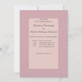 Fleur de Satin Bruiloft Kaart