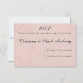 Fleur de Satin  RSVP Kaartje (Voorkant)