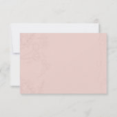 Fleur de Satin Wedding Anniversary RSVP Kaartje (Achterkant)