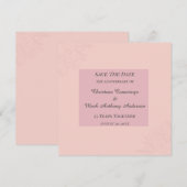 Fleur de Satin Wedding Anniversary Save The Date Kaart (Voorkant / Achterkant)