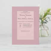 Fleur de Satin Wedding Kaart (Staand voorkant)