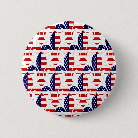 Fleur de USA Ronde Button 5,7 Cm (Voorkant)