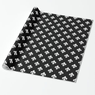 Fleur DE Zwart-wit Lis 1 Cadeaupapier