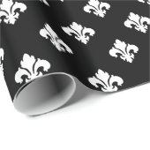 Fleur DE Zwart-wit Lis 1 Cadeaupapier (Rol Hoek)