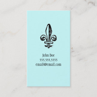 Fleur di lis Calling Card Contactkaartje