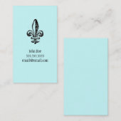 Fleur di lis Calling Card Contactkaartje (Voorkant / Achterkant)