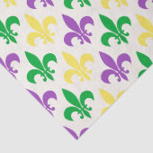 Fleur-di-lis in de kleuren van Mardi Gras Tissuepapier (Detail)