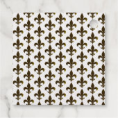 Fleur-di-lis of Gold Foil bruiloft decor Bedankjes Labels (Achterkant)