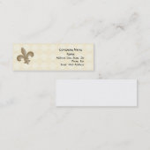 Fleur di Lis-profielkaart Mini Visitekaartje (Voorkant / Achterkant)