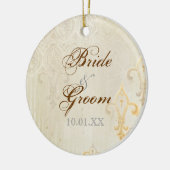 Fleur di Lys Damask 2 Cream - Ornament (Links)