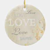 Fleur di Lys Damask 2 Cream - Ornament (Achterkant)