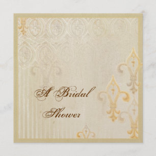 Fleur di Lys Damask 2 Cream - Weddenschap Kaart
