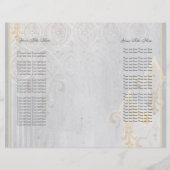 Fleur di Lys Damask 2 Gray Wedding Invitation (Achterkant)