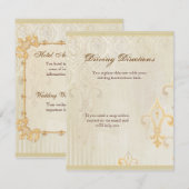 Fleur di Lys Damask 2 - Hotel Accommodations maps Informatiekaartje (Voorkant / Achterkant)
