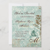 Fleur di Lys Damask - Bridal Shower Invitation Kaart (Voorkant)