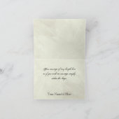 Fleur di Lys Damask Lilac Thank You Notes Bedankkaart (Binnen)