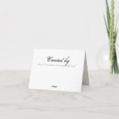 Fleur di Lys Damask Lilac Thank You Notes Bedankkaart (Achterkant)