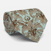 Fleur di Lys Damask - Mannen Draag Stropdas (Opgerold)