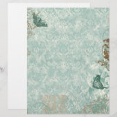 Fleur di Lys Damask - Schrijf- en ontvangbladen (Voorkant / Achterkant)