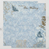 Fleur di Lys Damask - Stationery Wedding (Voorkant / Achterkant)