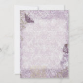 Fleur di Lys Damask - Weddenschap Kaart (Achterkant)