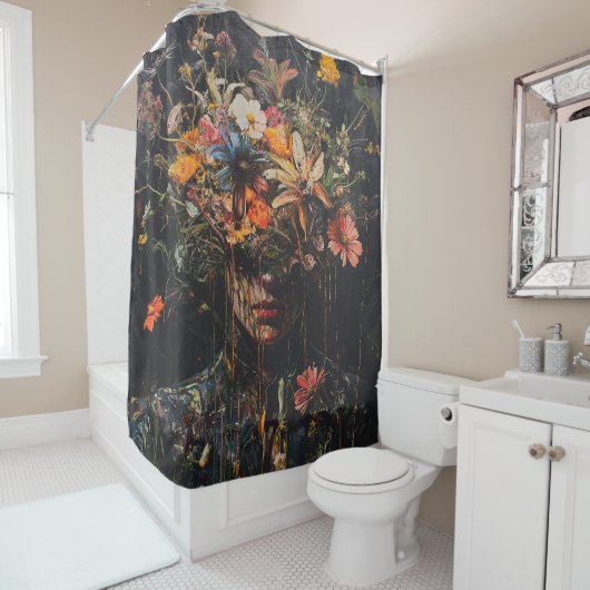 Fleur du Voile – Surreal Art Design Douchegordijn (In situ)