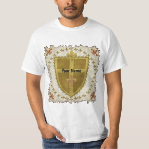 Fleur familiewapen achternaam t-shirt