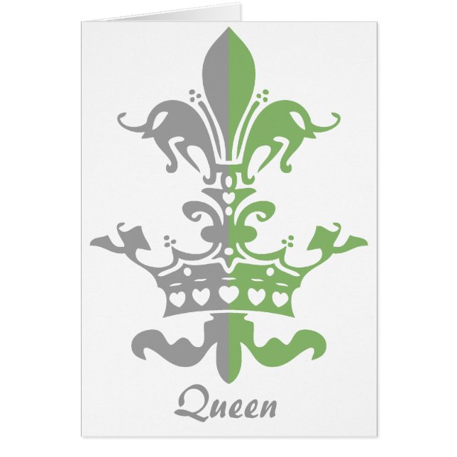 Fleur Heart Crown - Green (Voorkant)