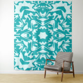 Fleur in turquoise.... wandkleed (In situ)